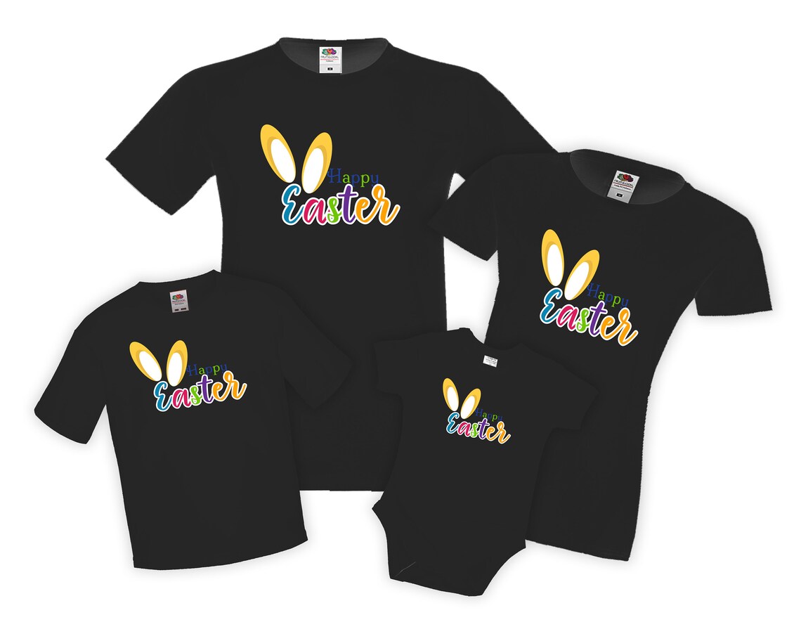 Happy Easter Family Tshirt Set Matching Easter Tees Happy Etsy