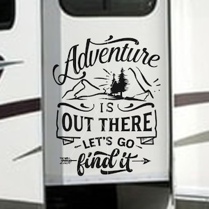 Camper Decal Adventure is Out There Let's Go Find It - Etsy