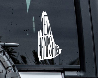 New Hampshire State Decal | New Hampshire Vinyl Sticker | Tumbler Decal | Car Window Decal | Vinyl Decal | Laptop Decal | State Home Decal