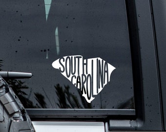 South Carolina State Decal | South Carolina Car Sticker | South Carolina Sticker | Tumbler Decal | Car Window Decals | State Decal