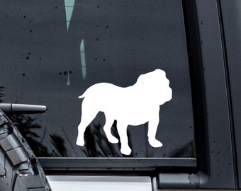 English Bulldog Decal | Custom Dog Decal | Dog Silhouette | Laptop | Tumbler Decal | Car Decal | Dog Lover Gift | Pet Decal | Dog Sticker