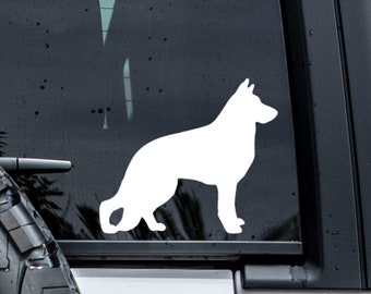 German Shepherd Decal | Custom Dog Decal | Dog Silhouette | Car Decal | Laptop | Tumbler Decal | Dog Lover Gift | Pet Decal | Dog Stickers