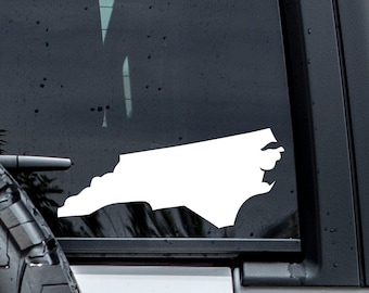North Carolina Decal | North Carolina Sticker | Car Window Decal | North Carolina State Decal | Tumbler Decal | Laptop Decal | Vinyl Graphic