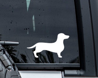 Dachshund Decal | Custom Dog Decal | Dog Silhouette | Weiner Dog Decal | Tumbler Decal | Car Decal | Dog Lover Gift | Pet Decal | Dog Decal