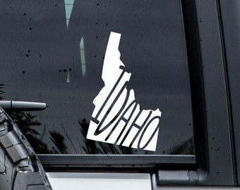 Idaho State Decal | Idaho Car Sticker | Idaho Sticker | Tumbler Decal | Car Window Decals | Vinyl Graphics | Laptop Decals | State Decal