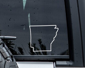 Arkansas Outline Decal | Minimalist Decal | Arkansas Sticker | Tumbler Decal | Vinyl Car Window Decal | Laptop Sticker | State Decal