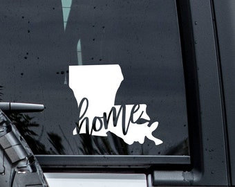 Louisiana Home Decal | Louisiana Sticker | Louisiana Tumbler Decal | Car Window Decal | State Decal | Laptop Decal | Vinyl Graphics | Decals