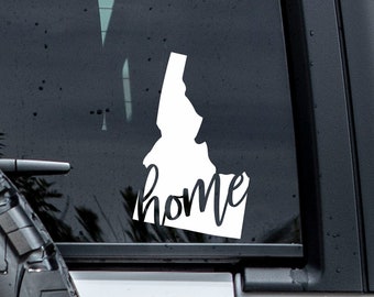 Idaho Home Decal | Idaho Car Sticker | Idaho Sticker | Tumbler Decal | Car Window Decals | Vinyl Graphics | Laptop Decals | State Decal