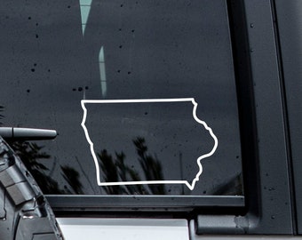 Iowa Outline Decal | Minimalist Decal | Iowa Sticker | Tumbler Decal | Car Window Decal | Vinyl Graphics | Laptop Decal | Iowa State Decal