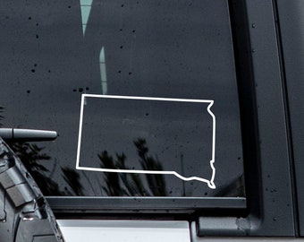 South Dakota Outline Decal | South Dakota Sticker | South Dakota Tumbler Decal | Car Window Decal | Home Decal | Laptop Decals | Vinyl Decal