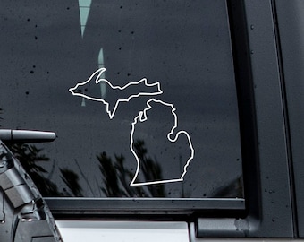 Michigan Outline Decal | Michigan Car Sticker | Michigan Sticker | Tumbler Decal | Car Window Decals | State Decal | Vinyl Decal