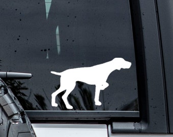 German Shorthaired Pointer Decal | Custom Dog Decal | Dog Silhouette | GSP Decal | Car Decal | Dog Lover Gift | Pet Decal | Dog Sticker