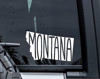 Montana State Decal | Montana Car Sticker | Montana Sticker | Tumbler Decal | Car Window Decal | Vinyl Graphic | Laptop Decals | State Decal
