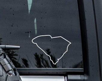 South Carolina Outline Decal | South Carolina Car Sticker | South Carolina Sticker | Tumbler Decal | Car Window Decals | State Decal