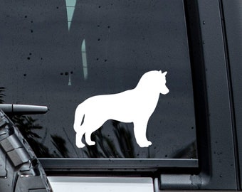 Siberian Husky Decal | Custom Dog Decal | Dog Silhouette | Husky Decal | Laptop | Car Decal | Dog Lover Gift | Pet Decal | Dog Sticker