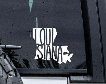 Louisiana State Decal | Louisiana Sticker | Louisiana Tumbler Decal | Car Window Decal | State Decal | Laptop Decal | Vinyl Graphics | Decal
