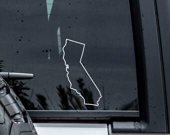 California Outline Decal | California Sticker | Tumbler Decal | Car Window Decal | Vinyl Graphic | California Laptop Sticker | State Decal