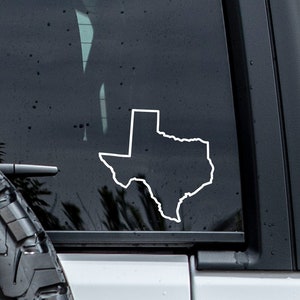 Texas Outline Decal | Texas Car Sticker | Texas Sticker | Tumbler Decal | Car Window Decals | Vinyl Graphics | Laptop Decal | State Decal