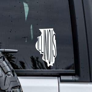 Illinois State Decal | Illinois Sticker | Car Decal | Illinois Tumbler Decal | Window Decal | Vinyl Graphics | Laptop Decal | State Decal