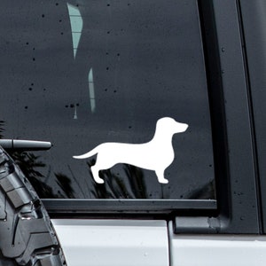 Dachshund Decal | Custom Dog Decal | Dog Silhouette | Weiner Dog Decal | Tumbler Decal | Car Decal | Dog Lover Gift | Pet Decal | Dog Decal
