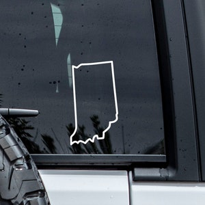 Indiana Outline Decal | Indiana Car Sticker | Indiana Sticker | Tumbler Decal | Car Decal | Vinyl Graphics | Laptop Decal | State Decal