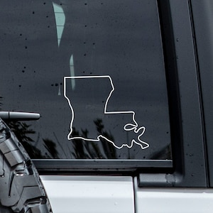 Louisiana Outline Decal | Louisiana Sticker | Louisiana Tumbler Decal | Car Window Decal | State Decal | Laptop Decal | Vinyl Graphics