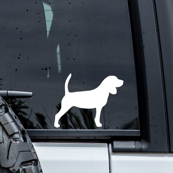 Beagle Decal | Custom Dog Decal | Dog Silhouette | Laptop Decal | Tumbler Decal | Car Decal | Dog Lover Gift | Pet Decal | Dog Sticker