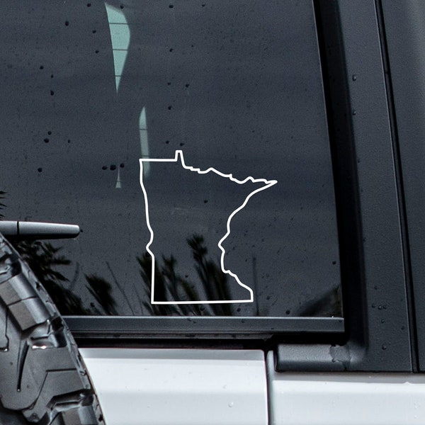 Minnesota Decal Outline | Minnesota Car Window Decal | Vinyl Graphic | Laptop Decal | State Decal | Laptop Decal | Tumbler Decal | Sticker