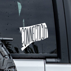 Connecticut State Decal | Connecticut Car Decal | Connecticut Sticker | Tumbler Decal | Window Decal | Vinyl Decal Laptop Decal | Home Decal