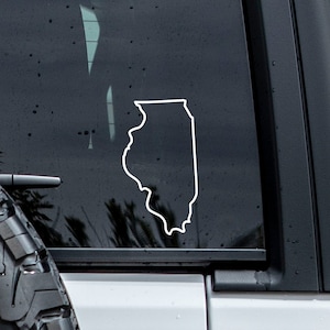 Illinois Outline Decal | Illinois Sticker | Car Decal | Illinois Tumbler Decal | Window Decal | Vinyl Graphics | Laptop Decal | State Decal