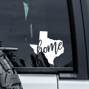 Texas Home Decal | Texas Car Sticker | Texas Sticker | Texas Tumbler Decal | Car Window Decals | Vinyl Graphics | Laptop Decal | State Decal
