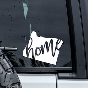 Oregon Home Decal | Oregon Sticker | Oregon Tumbler Decal | Car Window Decals | State Decal | Laptop Decals | Vinyl Decal Graphics