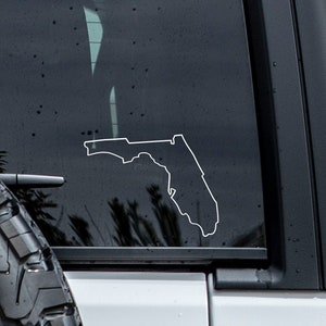 Florida Outline Decal | Florida Car Sticker | Florida Tumbler Decal | Car Window Decal | Vinyl Graphics | Florida Laptop Decal | State Decal