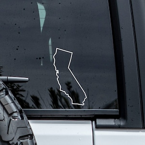 California Outline Decal | California Sticker | Tumbler Decal | Car Window Decal | Vinyl Graphic | California Laptop Sticker | State Decal