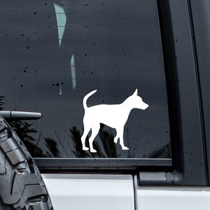 Miniature Pinscher Decal | Custom Dog Decal | Dog Silhouette | Min Pin Decal | Tumbler Decal | Dog Lover Gift | Pet Decal | Dog Car Sticker