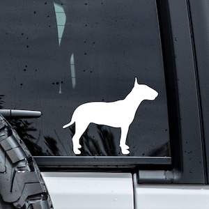 Bull Terrier Decal | Custom Dog Decal | Dog Silhouette | Car Decal | Laptop Decal | Tumbler Decal | Dog Lover Gift | Pet Decal | Dog Sticker
