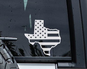 Texas Decal | American Flag Decal | Texas State Vinyl Car Window Decal | Vinyl Graphics | US Flag Decal | State Decal | Texas Car Sticker