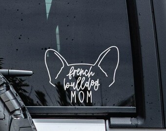 French Bulldog Butterfly Car Decal . - Etsy