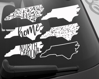 CAROLINA GIRL Sticker Cute Vinyl Decal North South East Coast Car Truck Woman SC