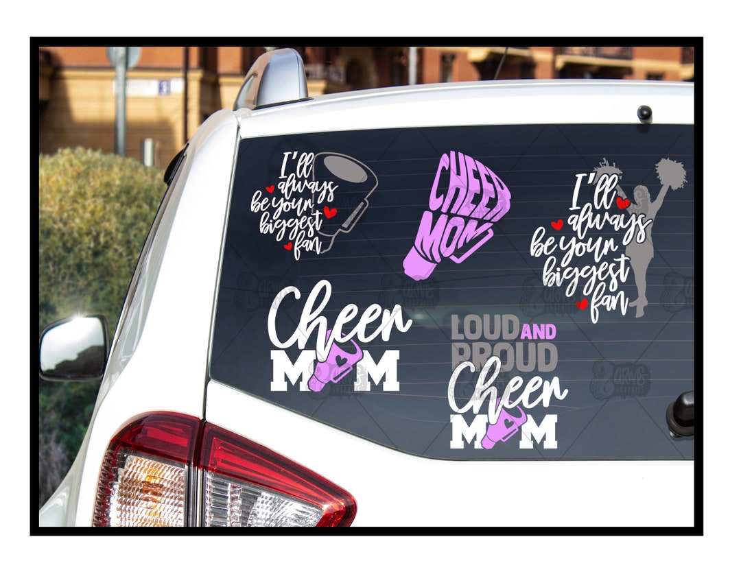 Cheer Mom Decal | Window Sticker | Sports Vinyl Decal | Cheerleading ...