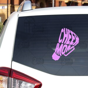 Cheer Mom Decal | Window Sticker | Sports Vinyl Decal | Cheerleading ...