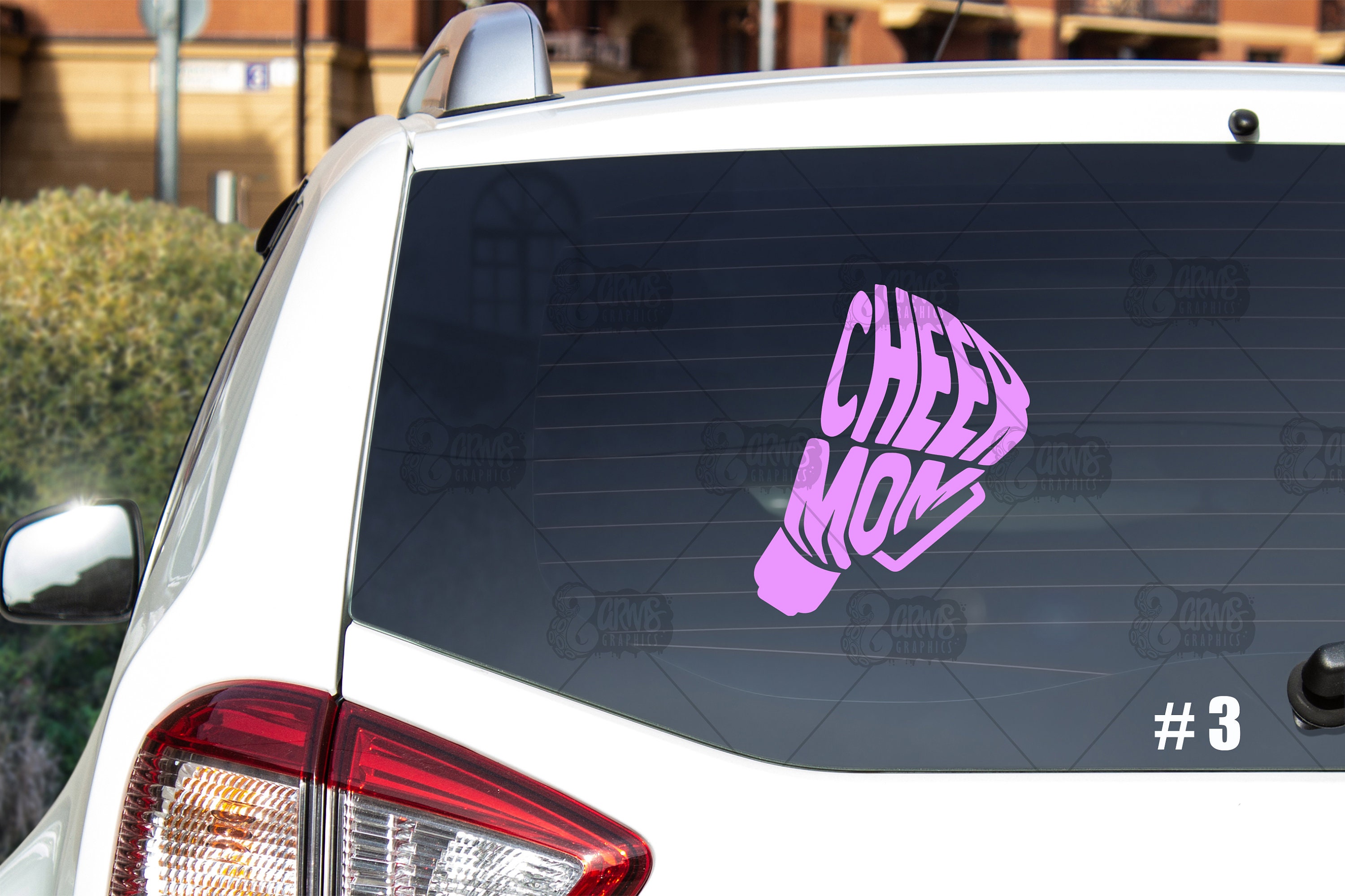 Cheer Mom Decal | Window Sticker | Sports Vinyl Decal | Cheerleading ...
