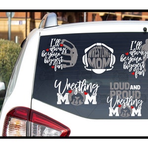Wrestling Mom Decal | Personalized Decal | Sports Sticker | Car Window Sticker | Wrestling Mom Gifts | Vinyl Graphics | Wrestling Sticker