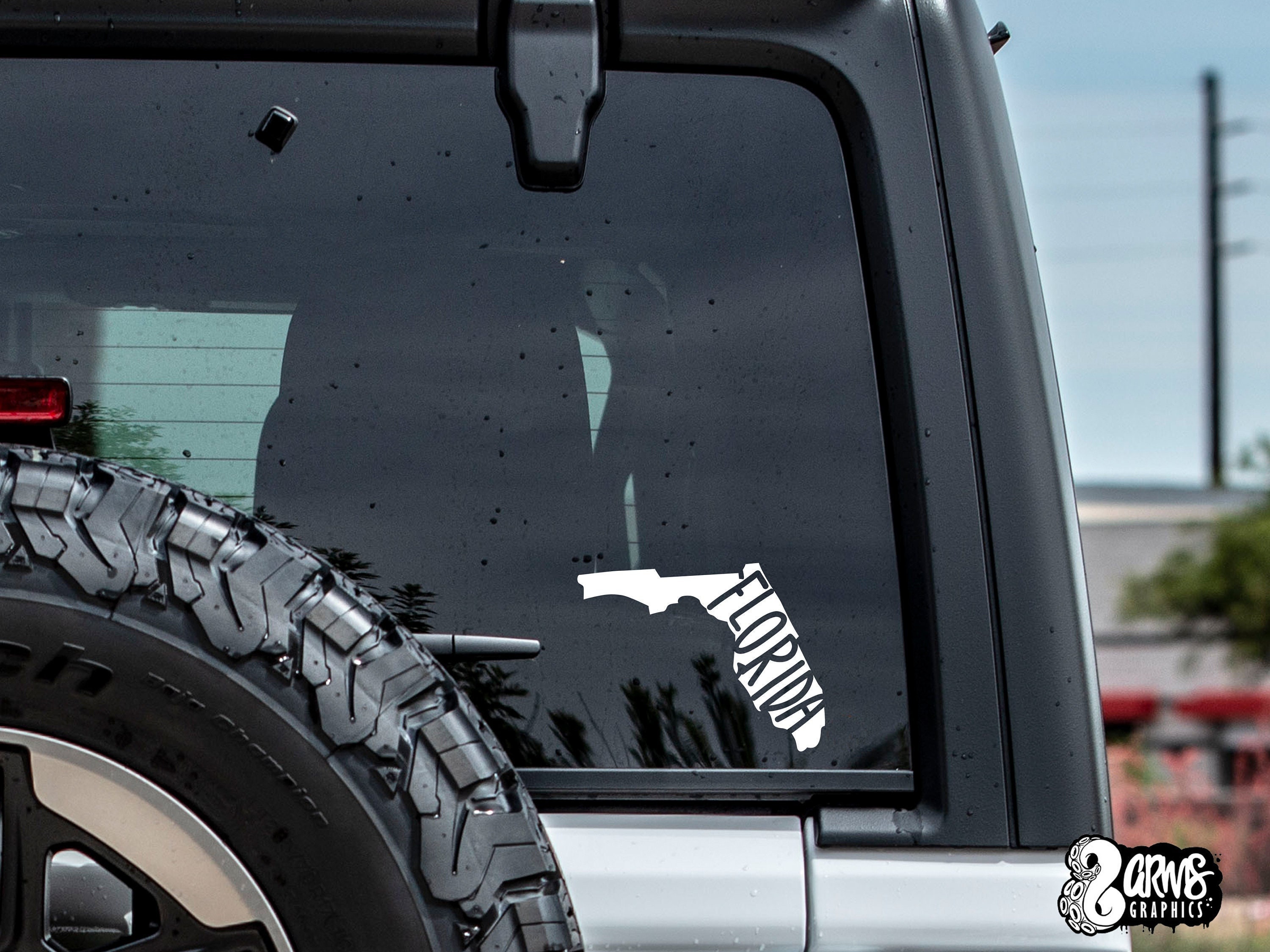 Florida State Decal | Florida Car Sticker | Florida Sticker | Tumbler ...