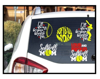 Softball Mom Decal Decal for Car Mom Car Decal Mom Tumbler Decal Decal for Tumbler Softball Mom Car Decal Mom Laptop Decal
