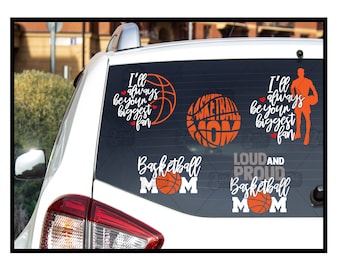 Basketball Mom Decal | Personalized Decal | Sports Sticker | Car Window Sticker | Basketball Mom Gifts | Vinyl Graphics | Basketball Sticker