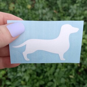 Dachshund Decal | Custom Dog Decal | Dog Silhouette | Weiner Dog Decal | Tumbler Decal | Car Decal | Dog Lover Gift | Pet Decal | Dog Decal bild 2