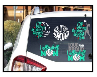 Volleyball Mom Car Decal | Volleyball Decal | Window Sticker | Sports Vinyl Decal | Volleyball Car Decal | Volleyball Mom Decal