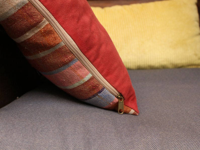 kilim pillow cover handwoven pillow case by Berber women. Moroccan pillow