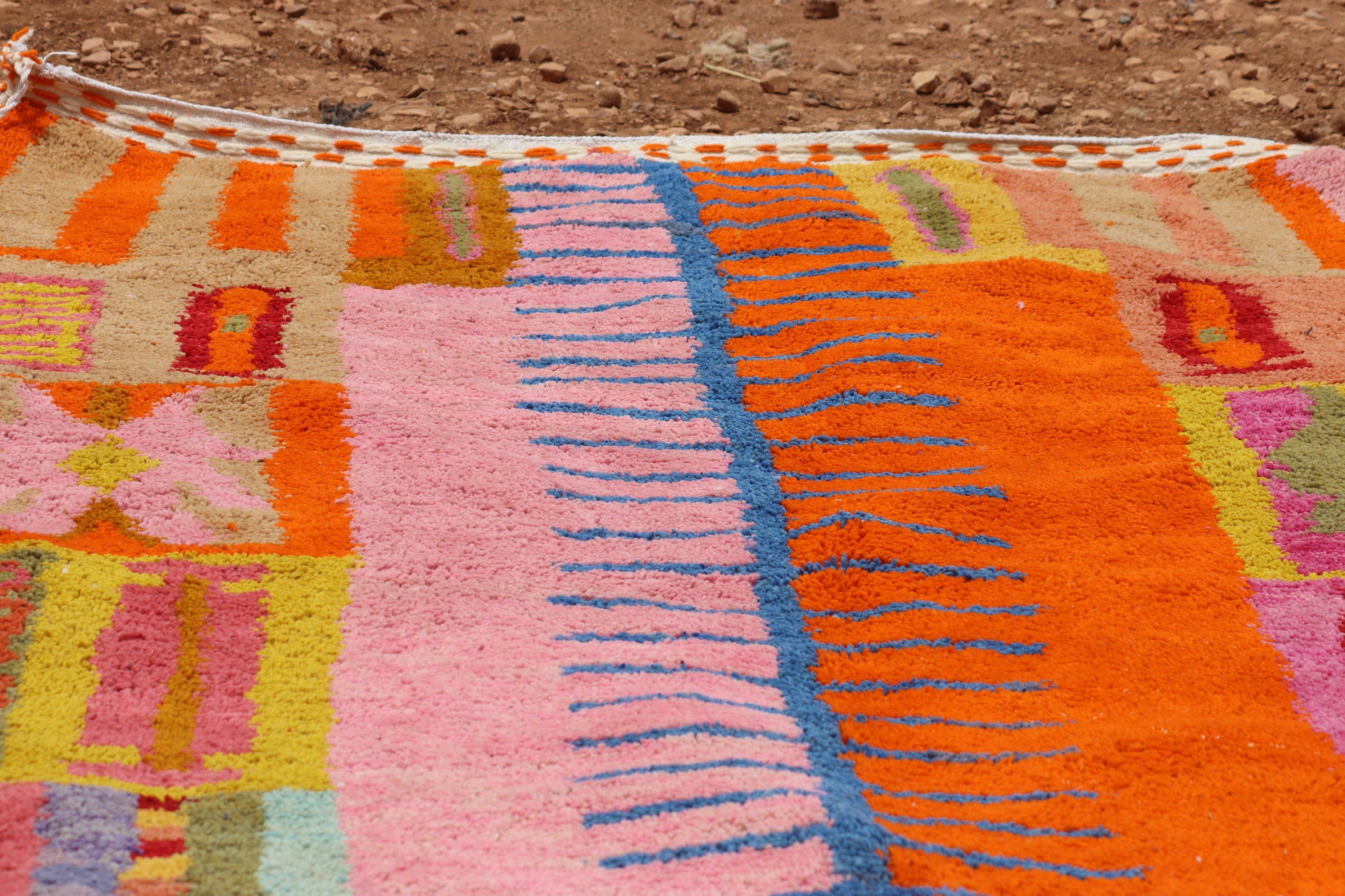 Abstract Colorful Moroccan Rug Custom Fabulous Moroccan Rug Etsy